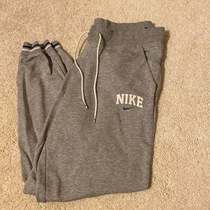 Nike grey sweat pants, womens size M